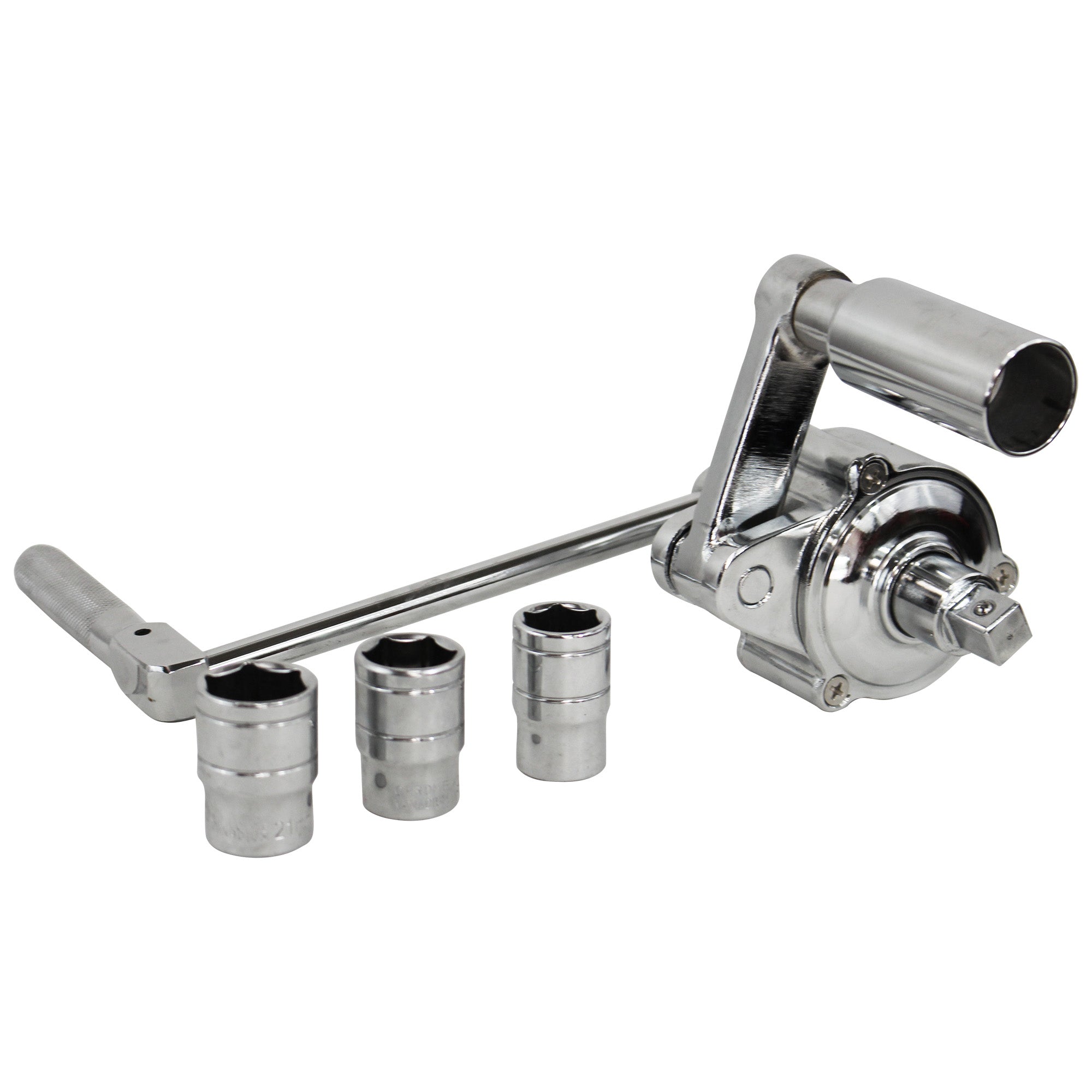 Multiplicador de torque  885 pie/lb (Incluye 3 dados: 17,19,21 mm)