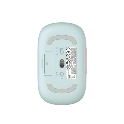 UGREEN - Mouse Inalámbrico FUN | Recargable| 2.4G & Bluetooth | 4 Niveles de DPI | Silencioso | Ergonómico | 5 Botones | Compatible con Windows, macOS 10.5, Android iOS Linux y Chrome OS | Color Rosa.