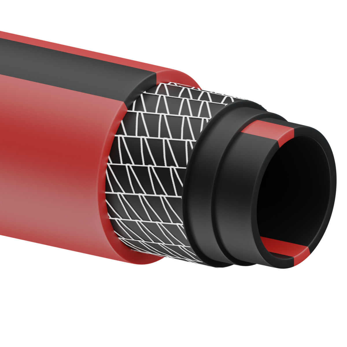 Urrea - Manguera para jardín de 6 capa s reforzada con conector metálico robusto 5/8 in, 25 m