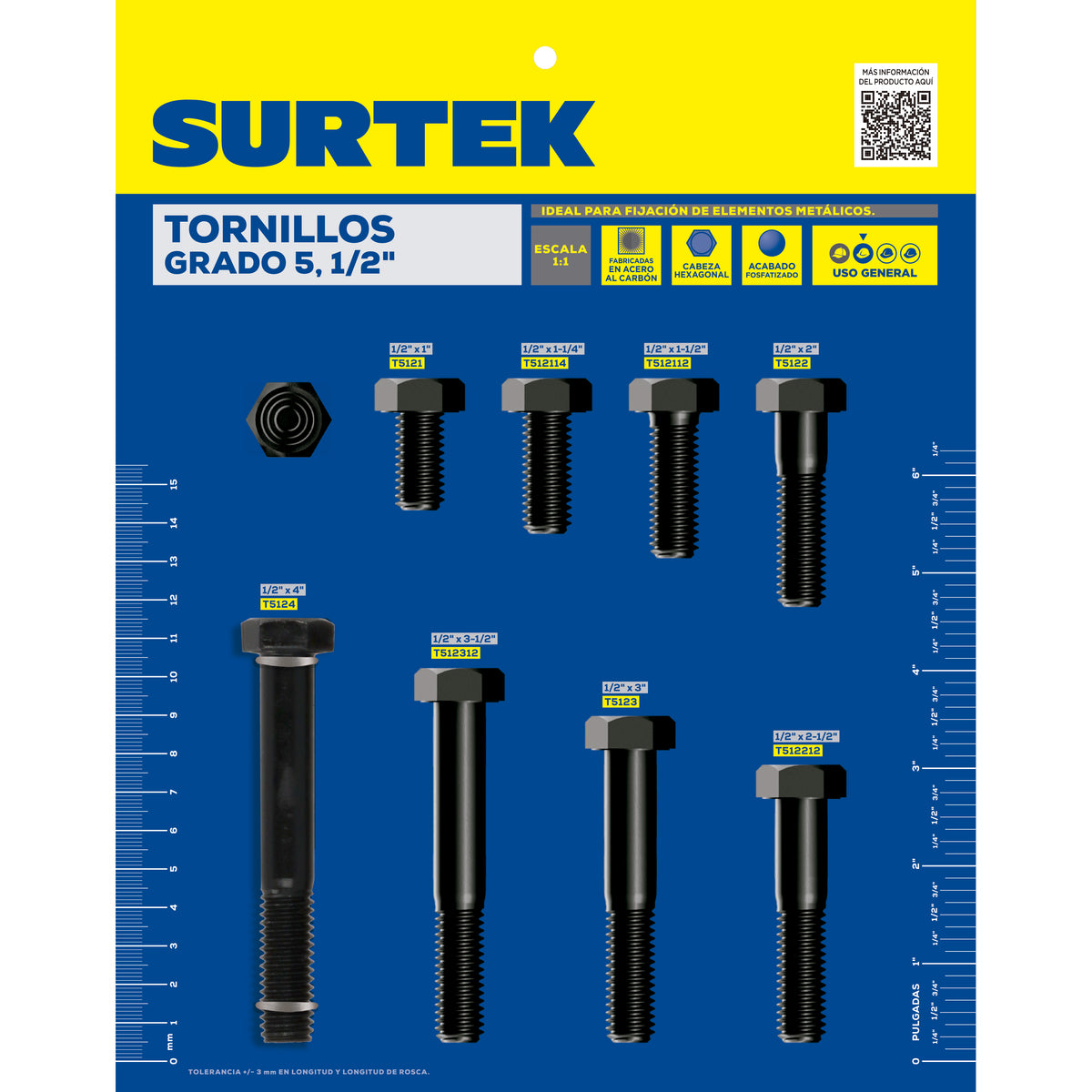 Surtek - Muestrario d/torn 1/2 in 5°