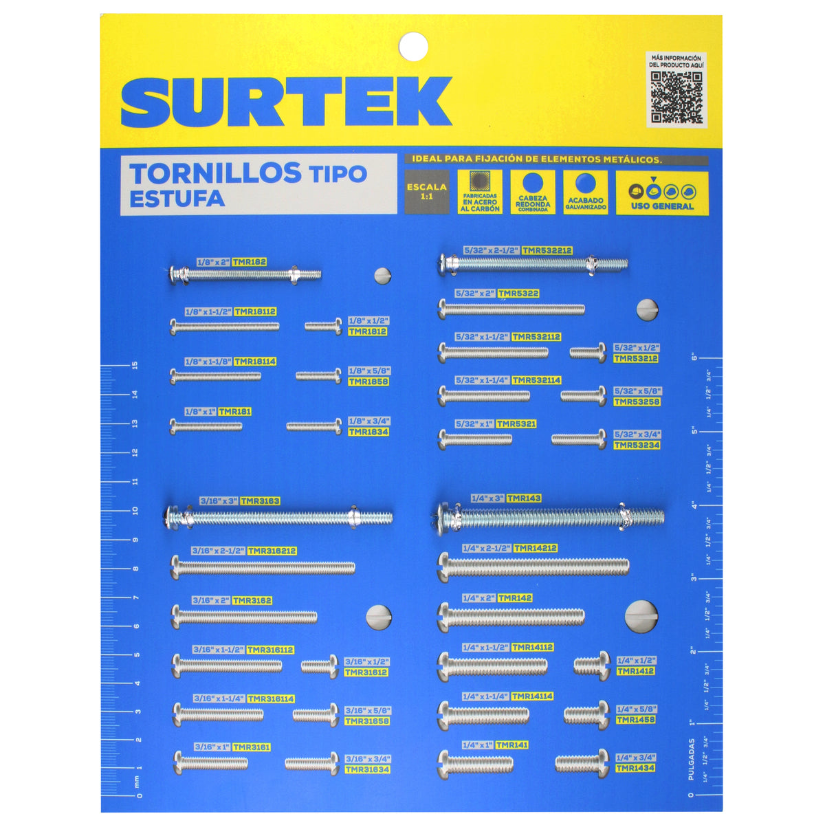 Surtek - Muestrario d/tornillos t/estu