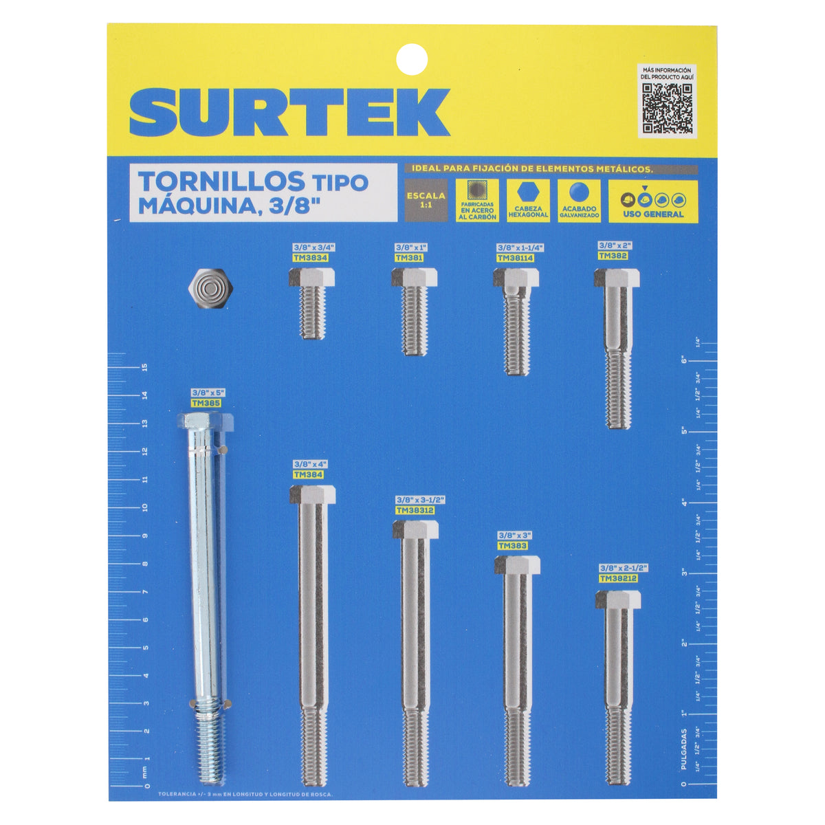 Surtek - Muestrario d/torn maq 3/8 in