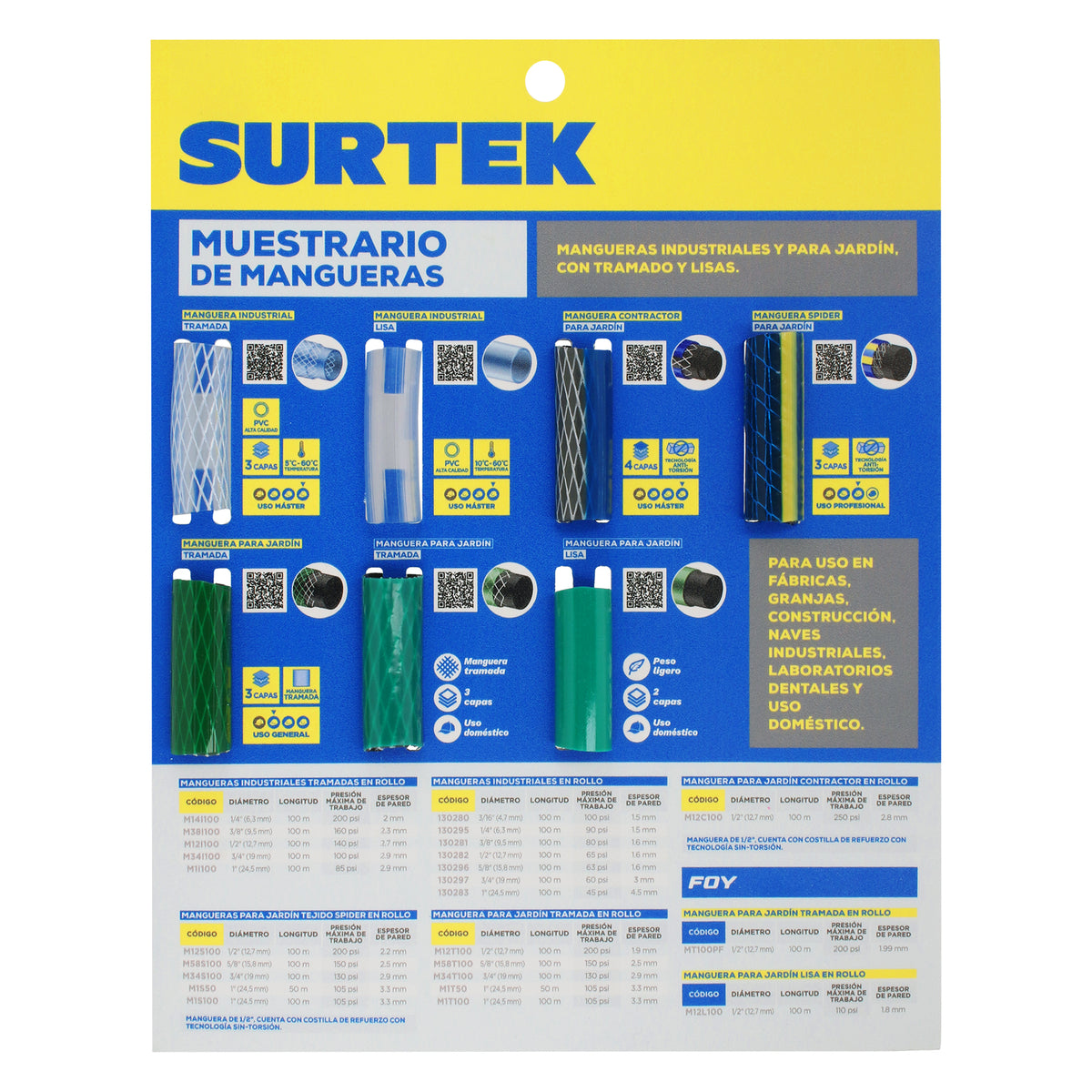 Surtek - Muestrario d/mang ind-jar