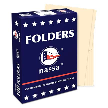 NASSA - FOLDER NASSA PREMIUM OFICIO CREMA C/100 PIEZAS