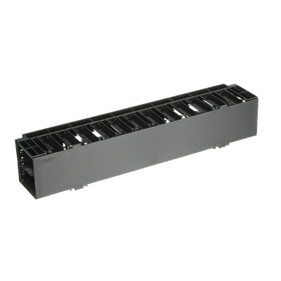 PANDUIT - Organizador de Cables Horizontal NetManager, Sencillo (Solo Frontal), Para Rack de 19in, 2UR