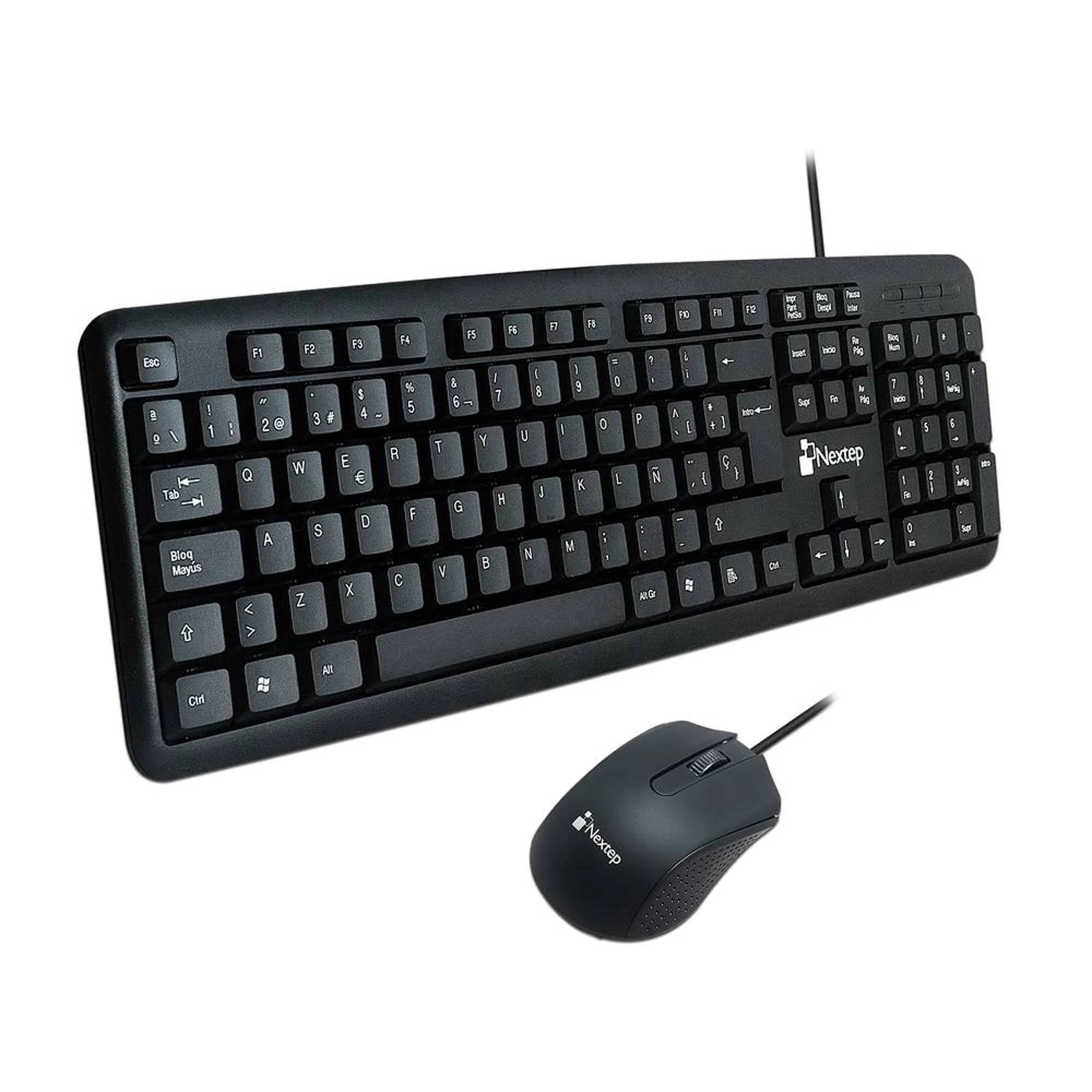 NEXTEP SOLUCIONES - Teclado y Mouse Nextep Alámbrico USB