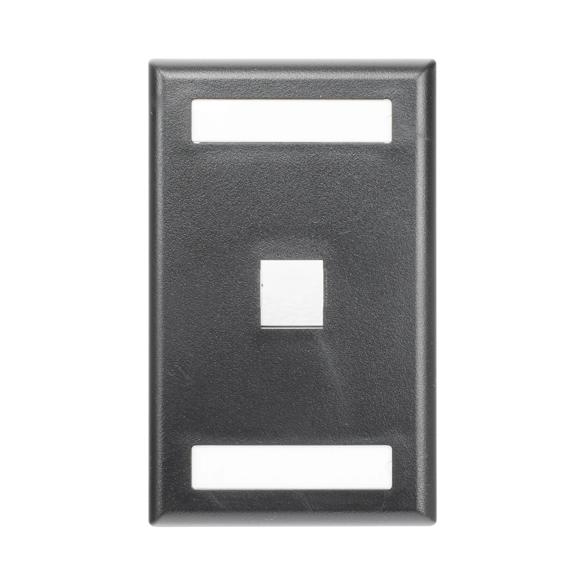 PANDUIT - Placa de Pared Vertical, Salida Para 1 Puerto Keystone, Color Negro
