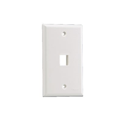 PANDUIT - Placa de Pared Vertical, Salida Para 1 Puerto Keystone, Color Marfil