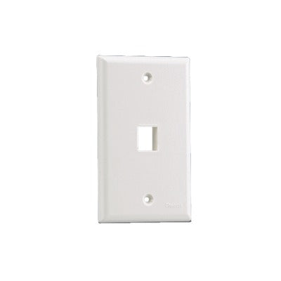 PANDUIT - Placa de Pared Vertical, Salida Para 1 Puerto Keystone, Color Marfil