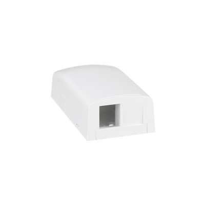 PANDUIT - Caja de Montaje en Superficie, Para 2 Módulos Keystone, Color Blanco