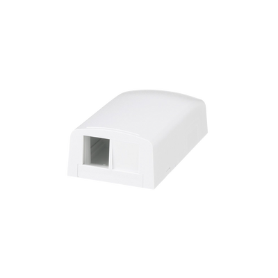 PANDUIT - Caja de Montaje en Superficie, Para 2 Módulos Keystone, Color Blanco