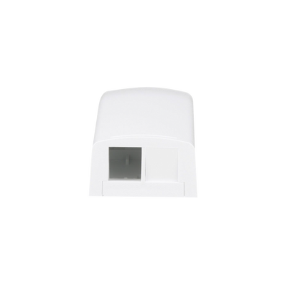 PANDUIT - Caja de Montaje en Superficie, Para 2 Módulos Keystone, Color Blanco