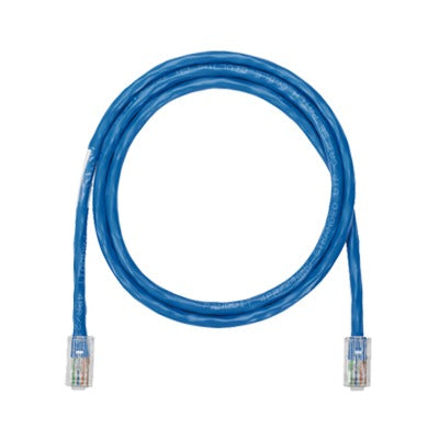 PANDUIT - Cable de Parcheo UTP Categoría 5e, con Plug Modular en Cada Extremo - 3 Metros (9.84 Pies) - Azul
