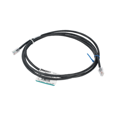 PANDUIT - Cable de Parcheo UTP Categoría 5e, con Plug Modular en Cada Extremo - 2 Metros (6.56 Pies) - Negro