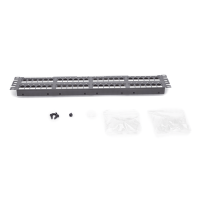 PANDUIT - Panel de Parcheo de Impacto 110, Plano, Categoría 5e, de 48 Puertos, 2UR