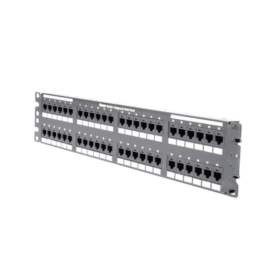 PANDUIT - Panel de Parcheo de Impacto 110, Plano, Categoría 5e, de 48 Puertos, 2UR