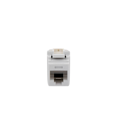PANDUIT - Conector Jack Estilo 110 (de Impacto), Tipo Keystone, Categoría 6, de 8 Posiciones y 8 Cables, Color Blanco