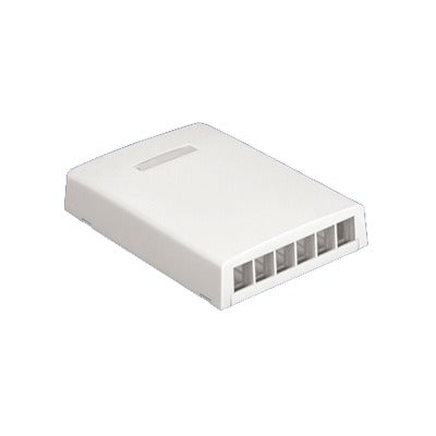 PANDUIT - Caja de montaje en superficie para 6 módulos - Blanco