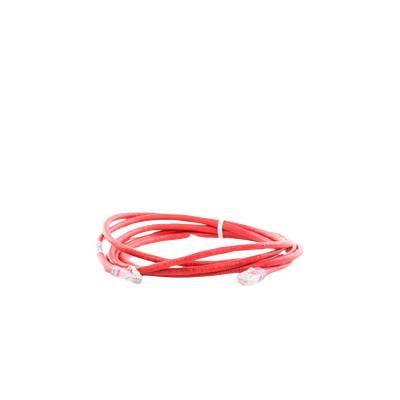 PANDUIT - Cable de Parcheo UTP Categoría 6, con Plug Modular en Cada Extremo - 3 Metros (9.84 Pies) - Rojo