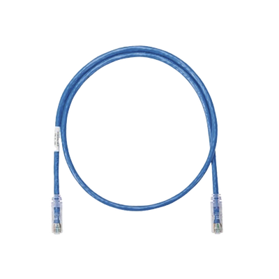 PANDUIT - Cable de Parcheo UTP Categoría 6, con Plug Modular en Cada Extremo - 10.67 Metros (35 Pies) - Azul