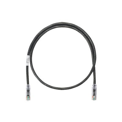 PANDUIT - Cable de Parcheo UTP Categoría 6, con Plug Modular en Cada Extremo - 2 Metros (6.56 Pies) - Negro