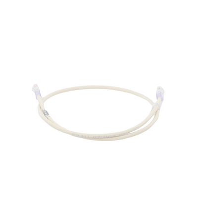 PANDUIT - Cable de Parcheo UTP Categoría 6, con Plug Modular en Cada Extremo - 1 Metro (3.28 Pies) - Blanco Mate
