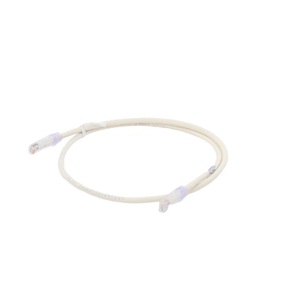 PANDUIT - Cable de Parcheo UTP Categoría 6, con Plug Modular en Cada Extremo - 1 Metro (3.28 Pies) - Blanco Mate