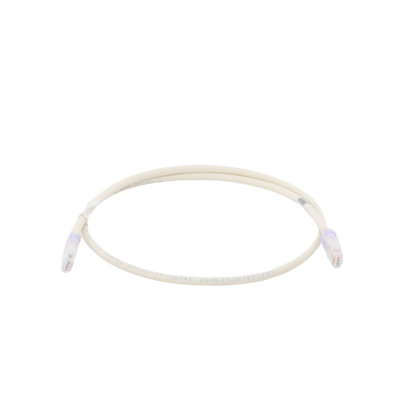PANDUIT - Cable de Parcheo UTP Categoría 6, con Plug Modular en Cada Extremo - 1 Metro (3.28 Pies) - Blanco Mate