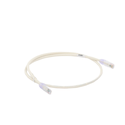 PANDUIT - Cable de Parcheo UTP Categoría 6, con Plug Modular en Cada Extremo - 1 Metro (3.28 Pies) - Blanco Mate