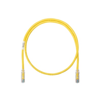 PANDUIT - Cable de Parcheo UTP Categoría 6, con Plug Modular en Cada Extremo - 2 Metros (6.56 Pies) - Amarillo