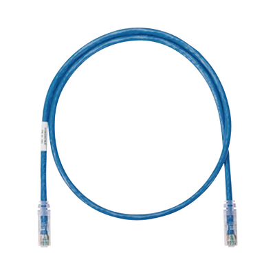 PANDUIT - Cable de Parcheo UTP Categoría 6, con Plug Modular en Cada Extremo - 1.22 Metros (4 Pies) - Azul