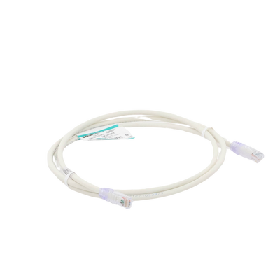 PANDUIT - Cable de Parcheo UTP Categoría 6, con Plug Modular en Cada Extremo - 1.5 Metros (4.92 Pies) - Blanco Mate
