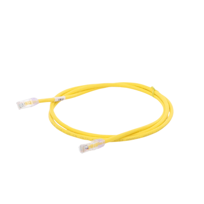 PANDUIT - Cable de Parcheo UTP Categoría 6, con Plug Modular en Cada Extremo - 1.5 Metros (4.92 Pies) - Amarillo