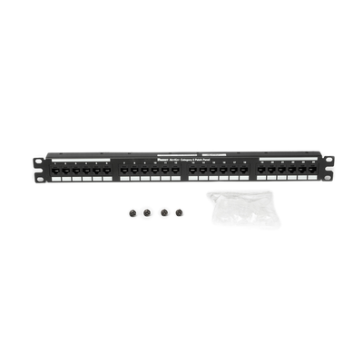 PANDUIT - Panel de Parcheo de Impacto 110, Plano, Categoría 6, de 24 Puertos, 1UR
