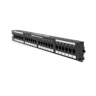 PANDUIT - Panel de Parcheo de Impacto 110, Plano, Categoría 6, de 24 Puertos, 1UR