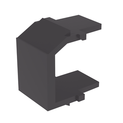 PANDUIT - Módulo de Tapa Ciega (Inserto Ciego), Tipo Keystone, Color Negro, 1 Pieza