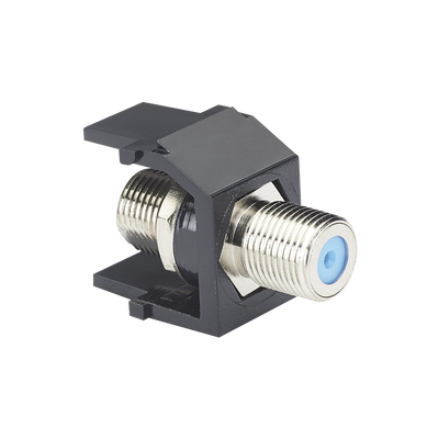PANDUIT - Módulo Acoplador Coaxial Tipo F, Keystone, de 75 Ohms, 3.0 GHz, Color Negro