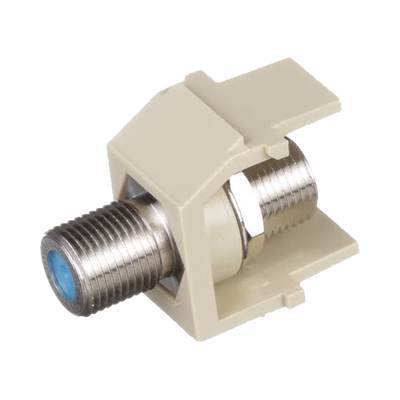 PANDUIT - Módulo Acoplador Coaxial Tipo F, Keystone, de 75 Ohms, 3.0 GHz, Color Marfil