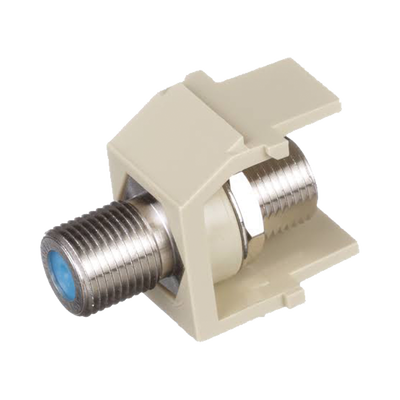 PANDUIT - Módulo Acoplador Coaxial Tipo F, Keystone, de 75 Ohms, 3.0 GHz, Color Marfil