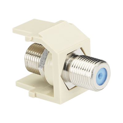 PANDUIT - Módulo Acoplador Coaxial Tipo F, Keystone, de 75 Ohms, 3.0 GHz, Color Blanco Mate