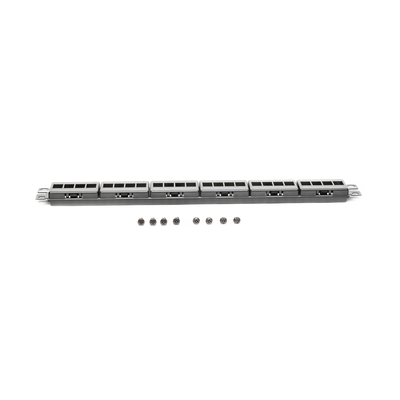 PANDUIT - Panel de Parcheo Modular Keystone (Sin Conectores), de 24 Puertos, Espacio Para Identificación con Etiqueta Adhesiva, 1UR