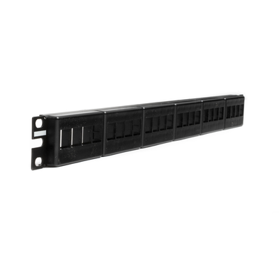PANDUIT - Panel de Parcheo Modular Keystone (Sin Conectores), de 24 Puertos, Espacio Para Identificación con Etiqueta Adhesiva, 1UR