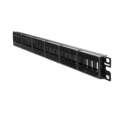 PANDUIT - Panel de Parcheo Modular Keystone (Sin Conectores), de 24 Puertos, Espacio Para Identificación con Etiqueta Adhesiva, 1UR