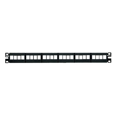 PANDUIT - Panel de Parcheo Modular Keystone (Sin Conectores), de 24 Puertos, Espacio Para Identificación con Etiqueta Adhesiva, 1UR