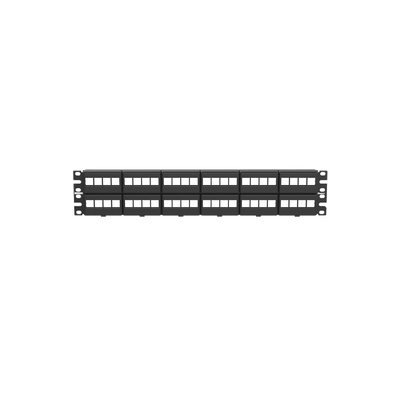 PANDUIT - Panel de Parcheo Modular Keystone (Sin Conectores), de 48 Puertos, Identificación con Etiqueta Adhesiva, 2UR