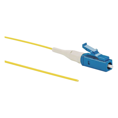 PANDUIT - Pigtail de Fibra Óptica LC Simplex, Monomodo OS2 9/125, 900um, Color Amarillo, 1 Metro (3.28 Pies)