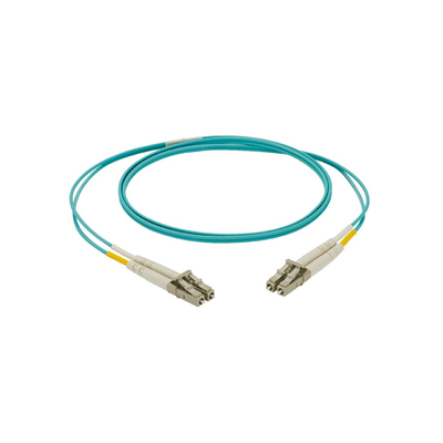 PANDUIT - Jumper de Fibra Optica Multimodo 50/125 OM3, LC-LC Duplex, LSZH, Color Aqua, 3 Metros (9.84 Pies)