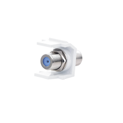 PANDUIT - Módulo Acoplador Coaxial Tipo F, Keystone, de 75 Ohms, 3.0 GHz, Color Blanco