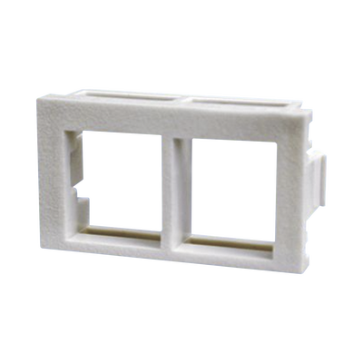 PANDUIT - Inserto Plano de 1/3, Espacio para Dos Módulos Keystone, Color Blanco