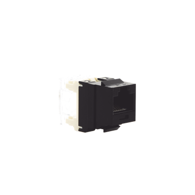 PANDUIT - Conector Jack Estilo 110 (de Impacto), Tipo Keystone, Categoría 5e, de 8 Posiciones y 8 Cables, Color Negro